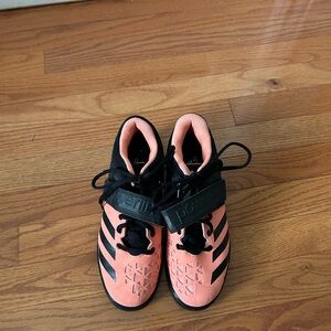 adidas Pink and Black PowerLift Sneakers